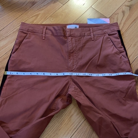 NWT Anthropologie Brand Sundry Roll Up Trouser with Trim size 30 - Picture 11 of 12